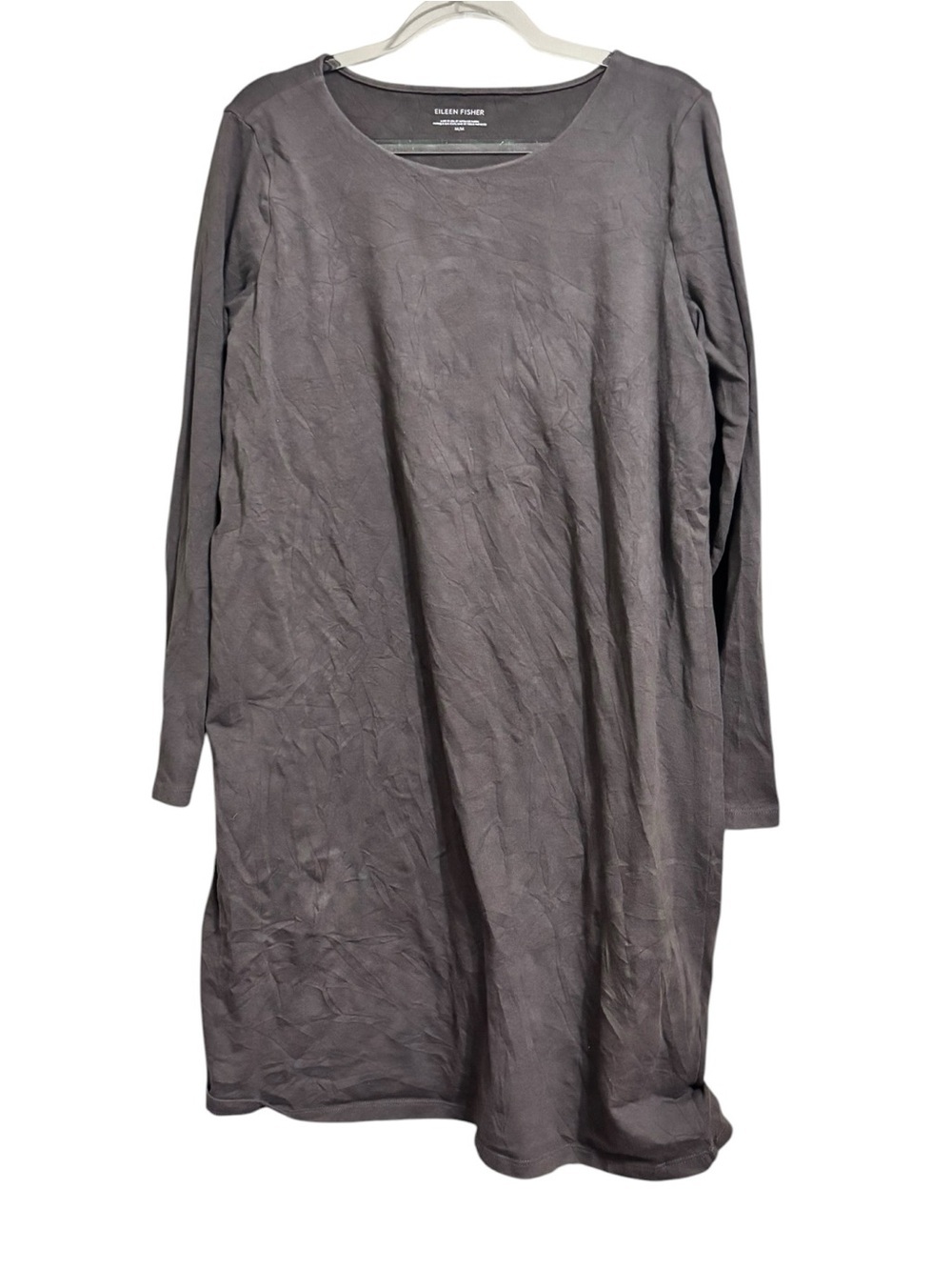 EILEEN FISHER SZ MD COTTON BLEND JERSEY DRESS